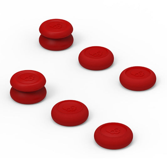 Skull&Co Pro / PS4 Gamepad Rocker Cap Button Cover Thumb Grip Set for Nintendo Switch / Switch Lite / JOYCON(Red) by buy2fix