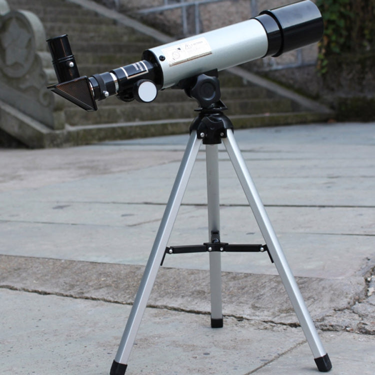 F36050 Portable Professional High Definition High Times Espace Astronomical Telescope Spotting Scope with Aluminum Alloy Tripod(Silver) by buy2fix