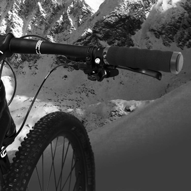 2 PCS AG30 Bicycle MTB Bike Lock-on Comfort Sponge Handlebar Hand-Stitched Grips(Black) by buy2fix