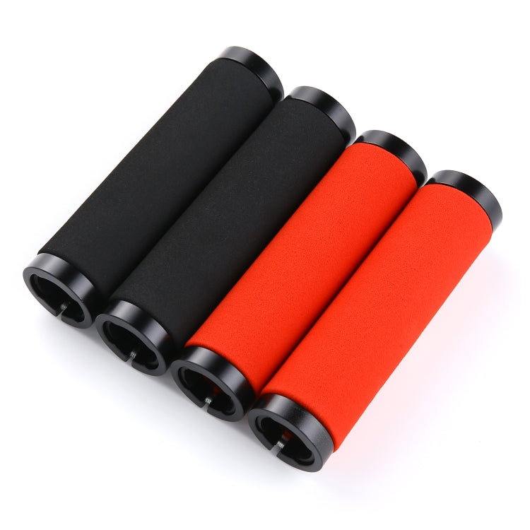 1 Pair AG36 Alloy Lock-Rings + Sponge Bicycle Handlebar Grip (Black) by buy2fix