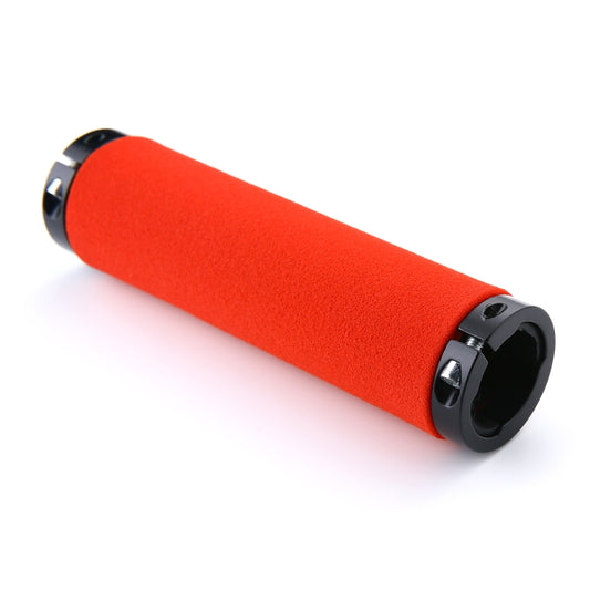 1 Pair AG36 Alloy Lock-Rings + Sponge Bicycle Handlebar Grip (Red) by buy2fix