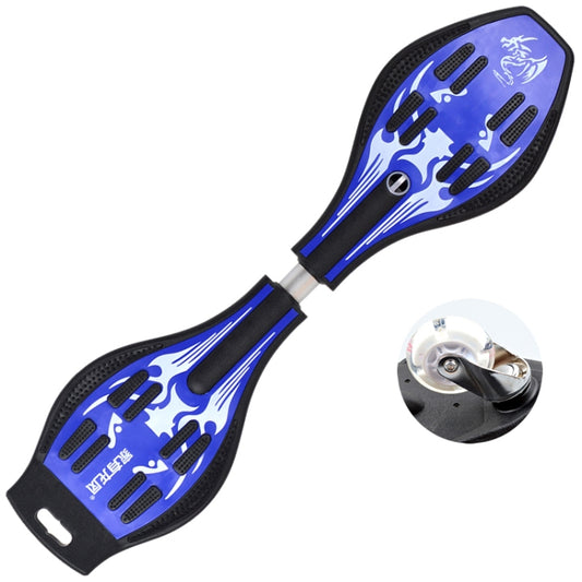 Fashion Vulcan Pattern Two-wheeled Skateboard Luminous Flash Wheel Vitality Board(Blue) by buy2fix