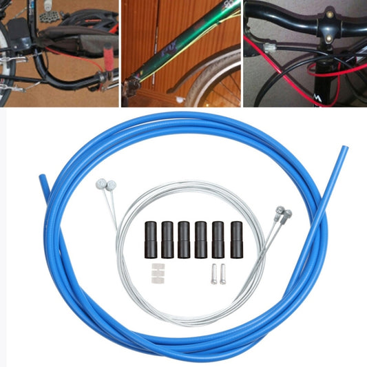 Universal Bicycle Variable Speed Cable Tube Set(Blue) by buy2fix