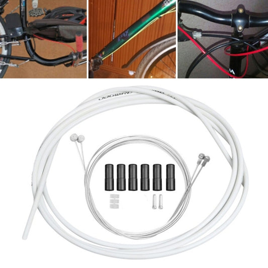 Universal Bicycle Variable Speed Cable Tube Set(White) by buy2fix