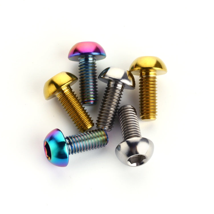 2 PCS Bicycle Accessories Titanium Bottle Cage Screw M5 12mm(Gold) by buy2fix