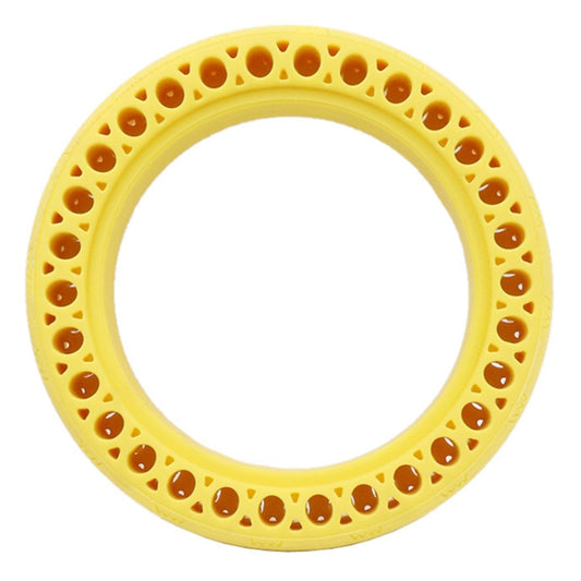 8.5 inch Electric Scooter Wear-resistant Shock-absorbing Decorative Pattern Tire Honeycomb Solid Tire, Suitable for Xiaomi Mijia M365(Yellow) by buy2fix