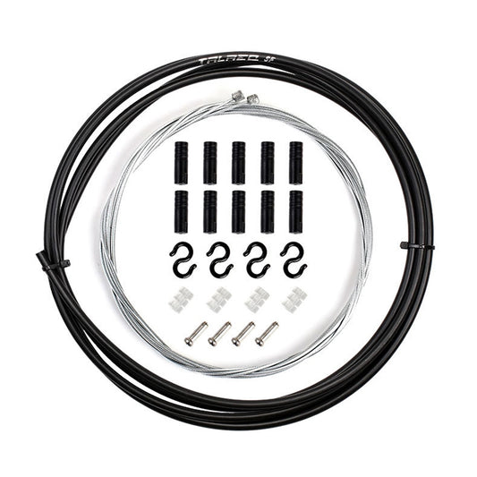 7 in 1 Universal PVC Bicycle Variable Speed Cable Tube Set(Black) by buy2fix