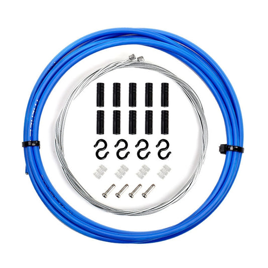 7 in 1 Universal PVC Bicycle Variable Speed Cable Tube Set(Blue) by buy2fix