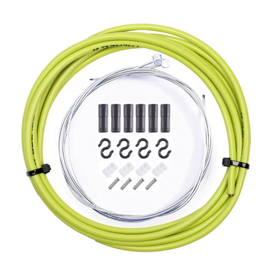7 in 1 Cylindrical Head PVC Brake Cable Tube Set for Mountain Bike (Green) by buy2fix