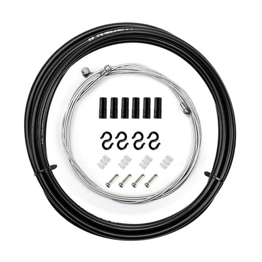 7 in 1 Mushroom Head PVC Brake Cable Tube Set for Road Bike (Black) by buy2fix