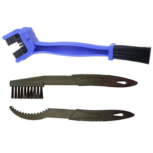 2 Set Bicycle Chain Cleaning Brush Flywheel Cleaning Tools Crankset Brush Cleaning Chain Wheel Set Brush (Blue) by buy2fix