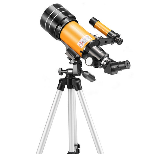 High-definition Stargazing Refracting Astronomical Telescope(Black Yellow) by buy2fix