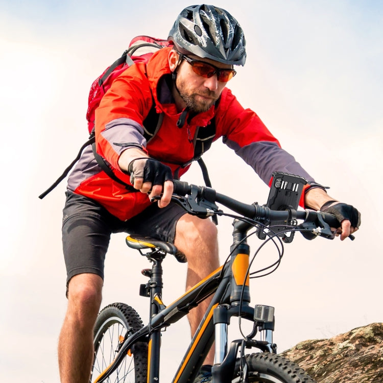 JOYROOM JR-CY264 Bicycle and Motorcycle Phone Holder Clamp (Black Red) by JOYROOM