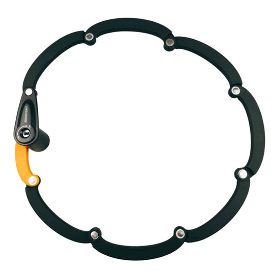 BIKERSAY BK012B Bike Foldable Key Lock Bicycle Anti-theft Lock with Reflective Sticker by BIKERSAY