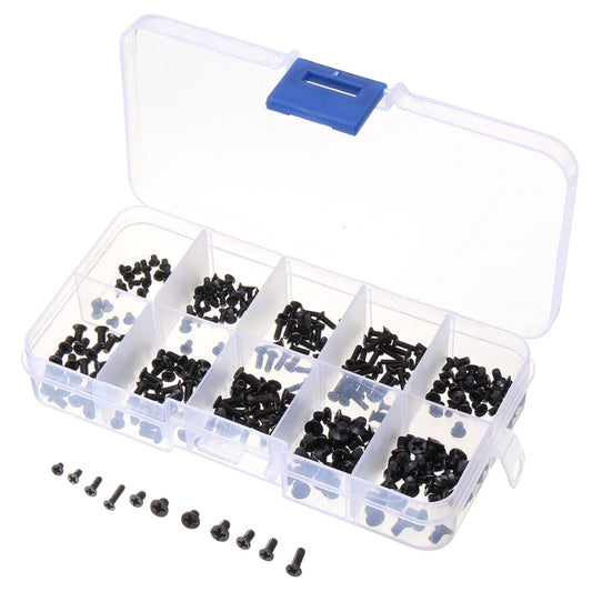 300 PCS M2 / M2.5 / M3 Laptop Screws Box Set for HP Lenovo SAMSUNG IBM (Black) by buy2fix