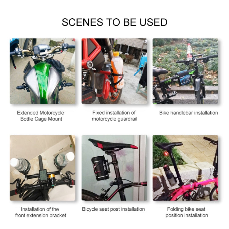 PROMEND FJJ-280N CNC Aluminum Alloy Bicycle Adapter Seat for Bottle Cage (Black) by PROMEND