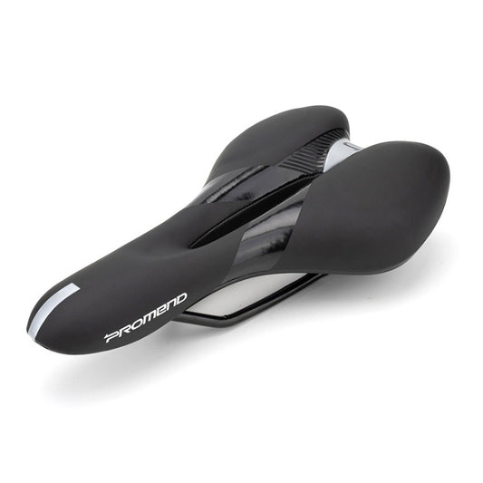 PROMEND SD-567 Hollow Breathable Silicone Racing Bicycle Saddle(Black White) by PROMEND