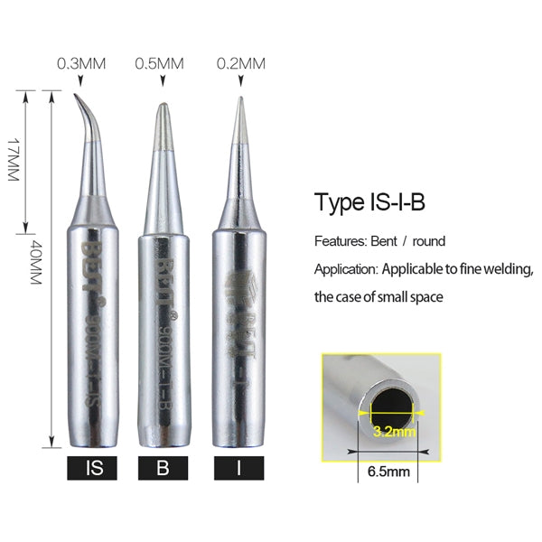 BEST Longevity Series Soldering Tip Welding Contact Head 900M-T-I by BEST