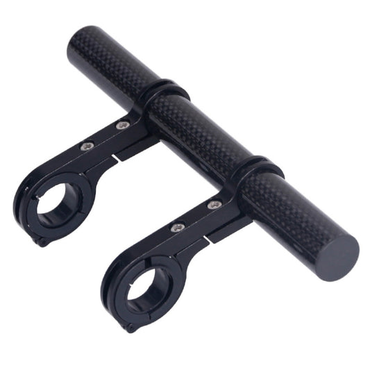 HLD-208 Mountainous Bicycle Carbon Fiber Handlebar Extension Frame Flashlight Bracket (Black) by buy2fix