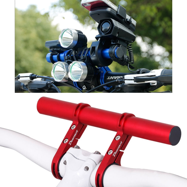 HLD-208 Mountainous Bicycle Aluminium Alloy Handlebar Extension Frame Flashlight Bracket (Red) by buy2fix