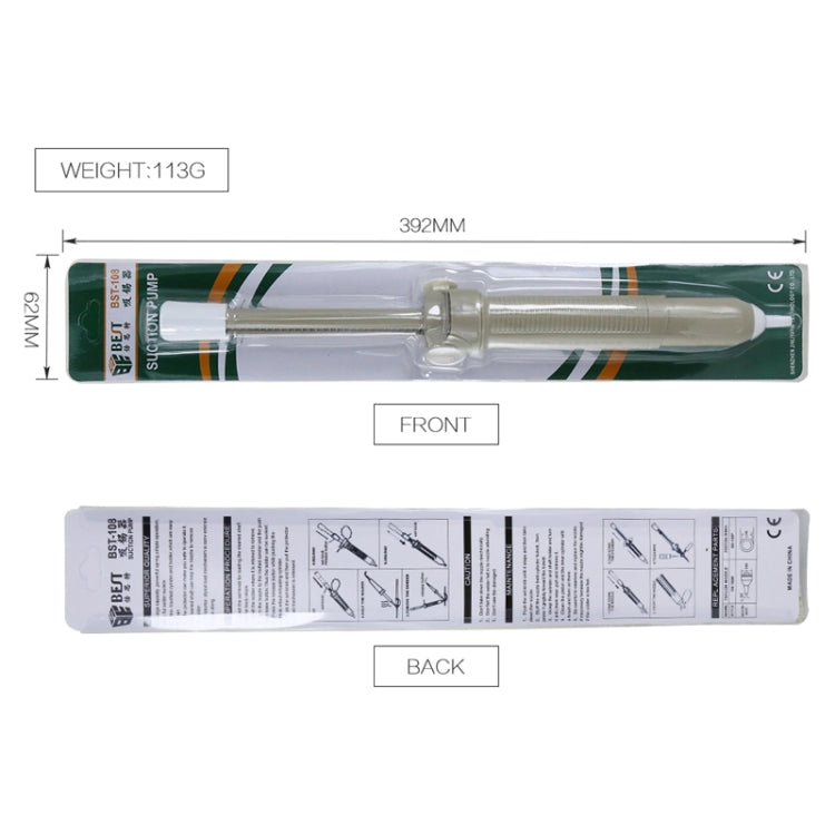 BEST-108 Aluminum metal suction pump(Blue) by BEST