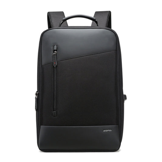 Bopai 851-009911 Business Anti-theft Waterproof Large Capacity Double Shoulder Bag,with USB Charging Port, Size: 30.5x13x45cm (Black) by Bopai