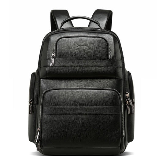 Bopai 851-01981A Top-grain Leather Business Travel Anti-theft Man Backpack, Size: 35x26x44cm by Bopai