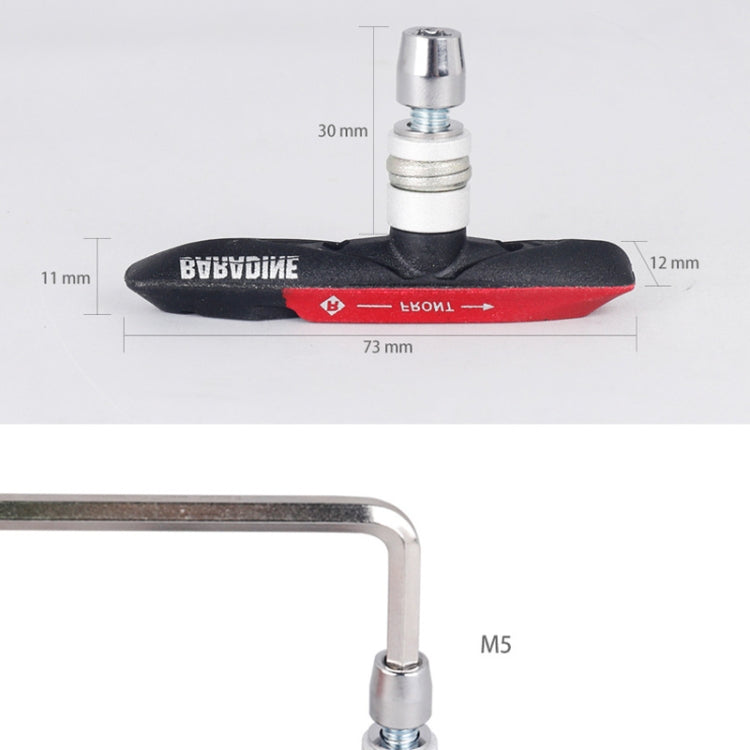 DEEMOUNT 959V Mountain Bike Bicycle Brake Pads Accessories(Blue) by buy2fix