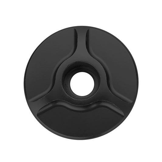 1 Pair C16 Bicycle CNC Aluminum Bike Headset Cap(Black) by buy2fix