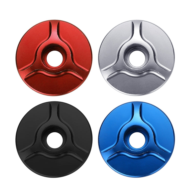 1 Pair C16 Bicycle CNC Aluminum Bike Headset Cap(Red) by buy2fix
