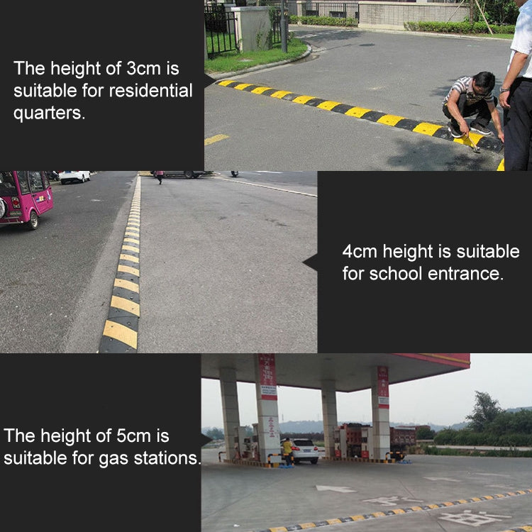 Pair Of Special Round Heads For Rubber Speed Bumps, Diameter: 40cm by buy2fix