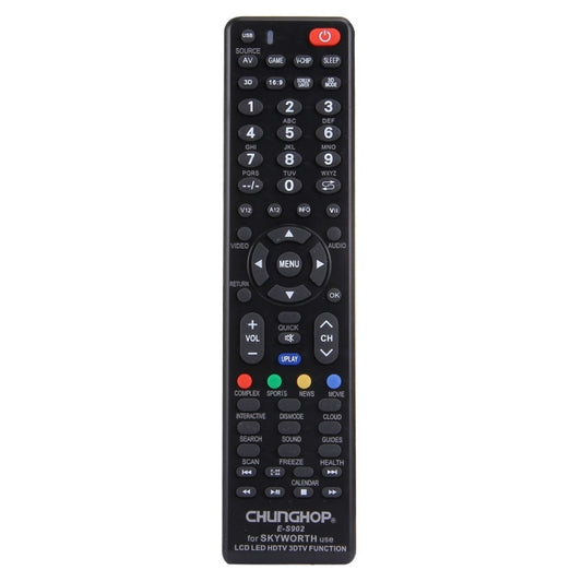 CHUNGHOP E-S902 Universal Remote Controller for SKYWORTH LED TV / LCD TV / HDTV / 3DTV by CHUNGHOP