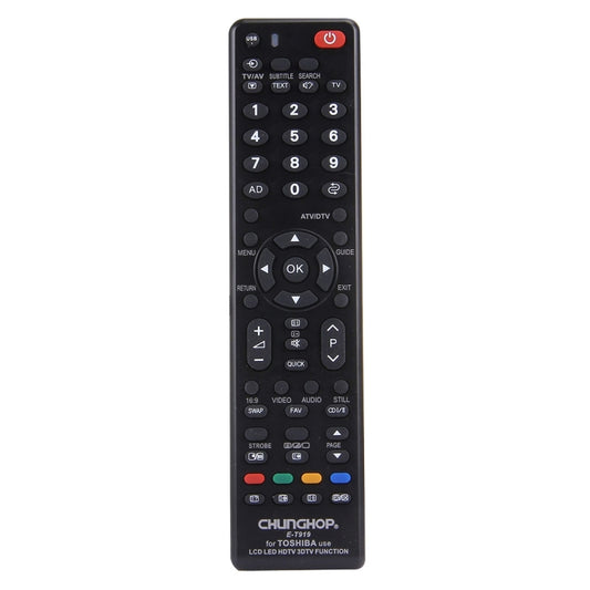 CHUNGHOP E-T919 Universal Remote Controller for TOSHIBA LED TV / LCD TV / HDTV / 3DTV by CHUNGHOP