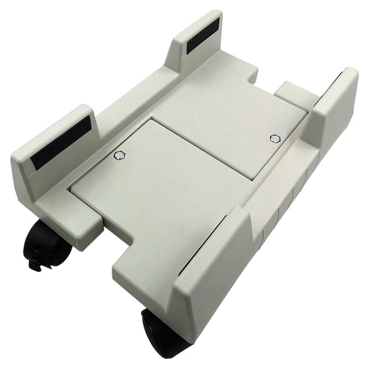 Computer Mainframe Host Adjustable Bracket with Wheel, Size: S(White) by buy2fix