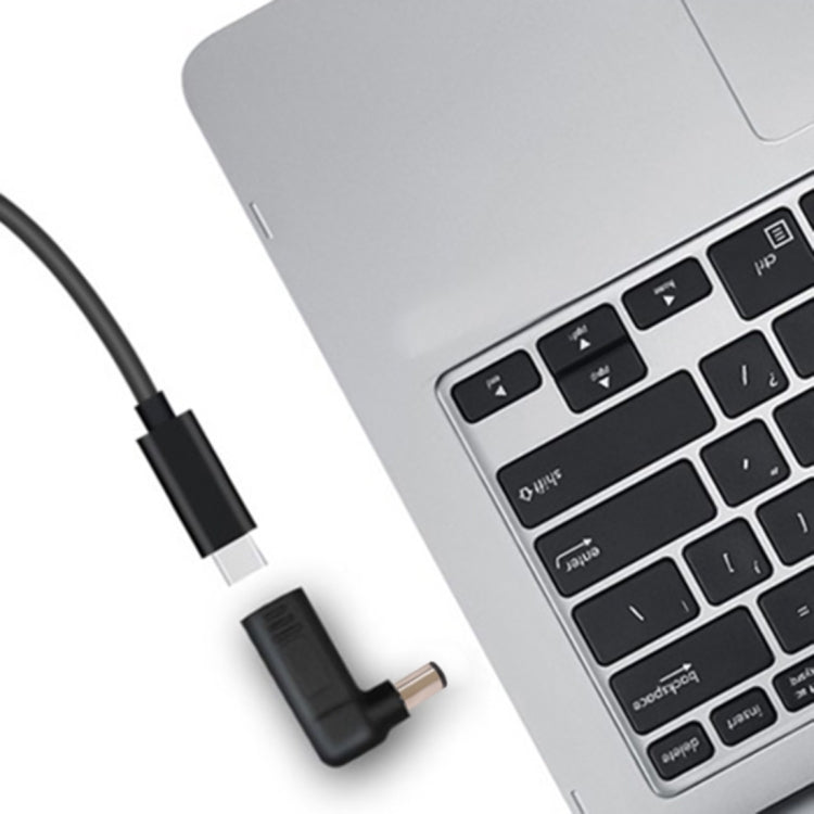 USB-C / Type-C Female to 7.4 x 5.0mm Male Plug Elbow Adapter Connector for HP Laptops by buy2fix
