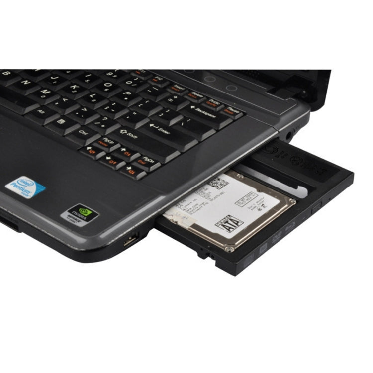 Universal 9 / 9.5mm SATA3 Hard Disk Drive HDD Caddy Adapter Bay Bracket for Notebook(Black) by buy2fix