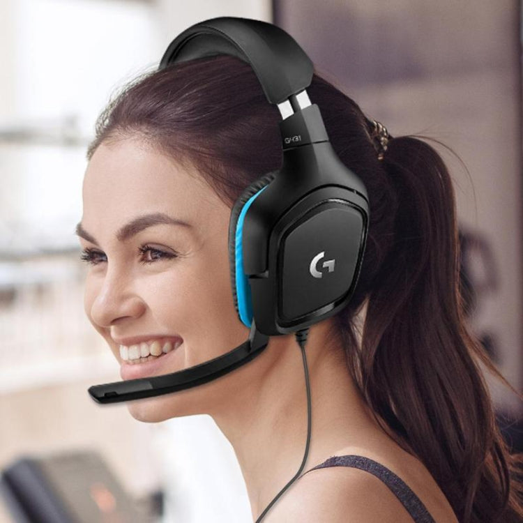 Logitech G431 Dolby 7.1 Surround Sound Stereo Folding Noise Reduction Competition Gaming Headset by Logitech