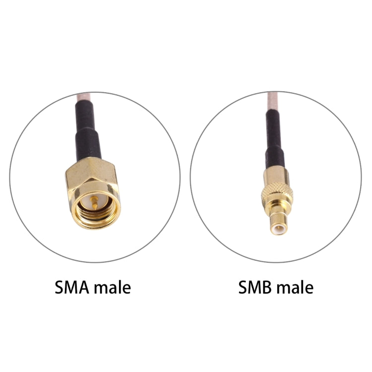 60cm SMA Male to SMB Male Adapter RG316 Cable by buy2fix