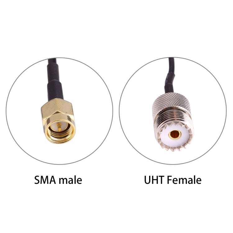 15cm UHF Female to SMA Male Adapter RG174 Cable by buy2fix