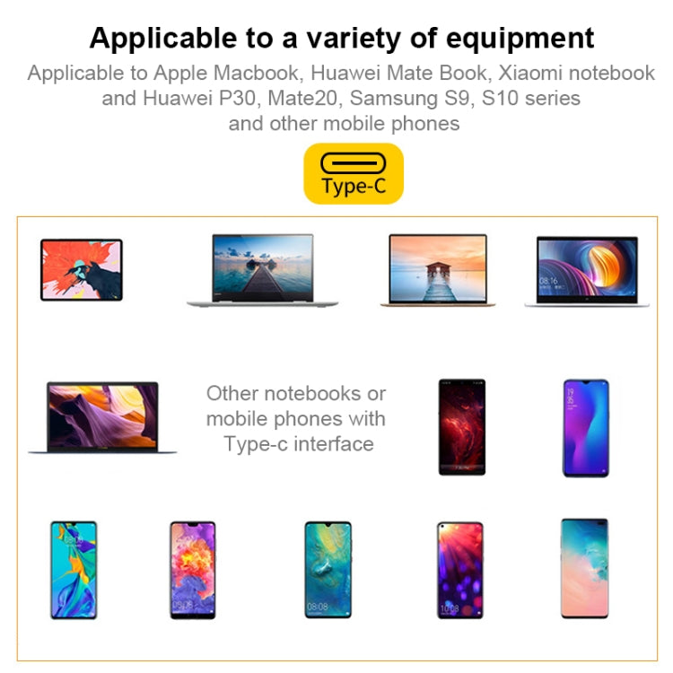 V125 UCB-C / Type-C Male to PD + HDMI + USB 3.0 Female 3 in 1 Converter(Silver) by buy2fix