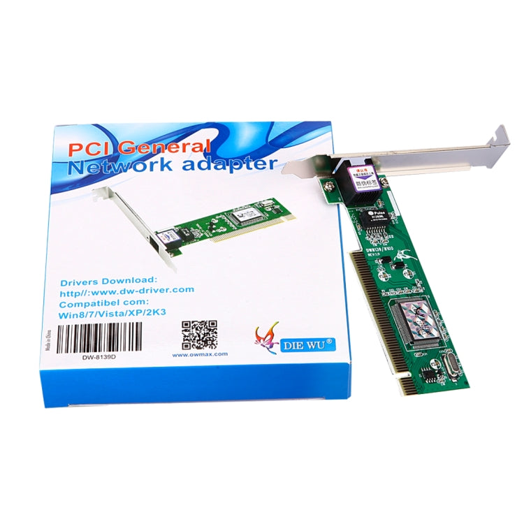 TXA001 DW-8139D RTL8139 10/100Mbps PCI Network Card Desktop Network Adapter for computer PC by buy2fix