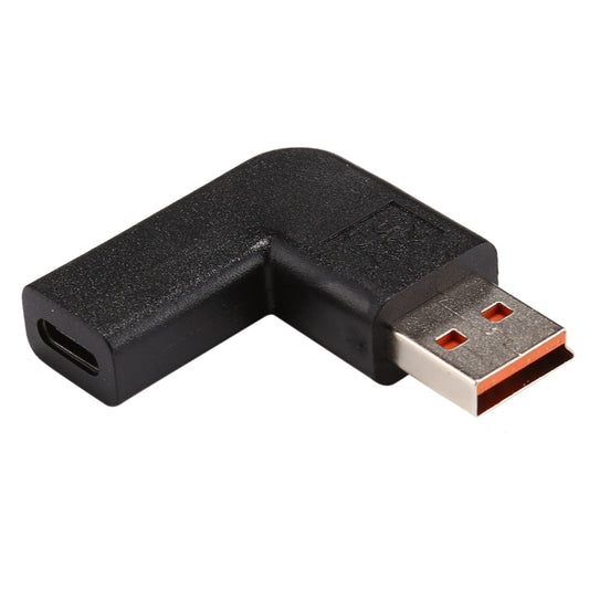 USB-C / Type-C Female to Yoga 3 Male 90 Degrees Angled Power Adapter Connector for Lenovo by buy2fix