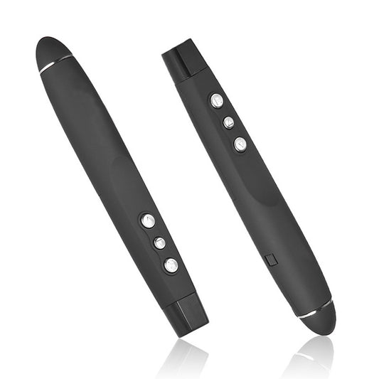 2.4GHz Wireless Laser PowerPoint Page Turning Pen Multimedia Wireless Presentation Projection Pen with USB Receiver, Remote Control Distance: 30m by buy2fix