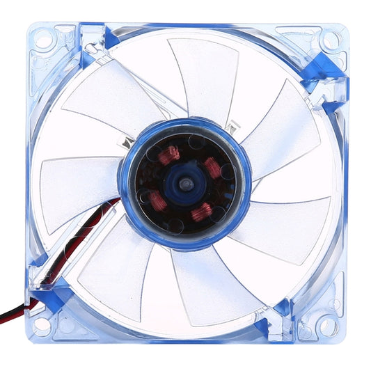 8025 4 Pin DC 12V 0.18A Computer Case Cooler Cooling Fan with LED Light, Random Color Delivery , Size: 80x80x25mm by buy2fix