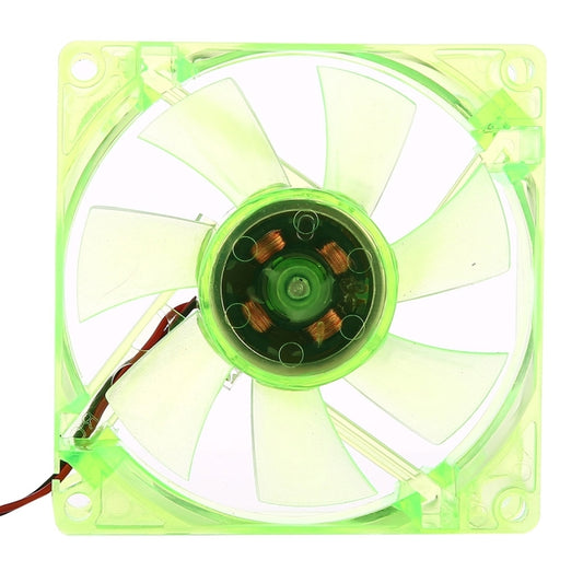 8025 4 Pin DC 12V 0.18A Computer Case Cooler Cooling Fan with LED Light, , Random Color Delivery , Size: 80x80x25mm by buy2fix