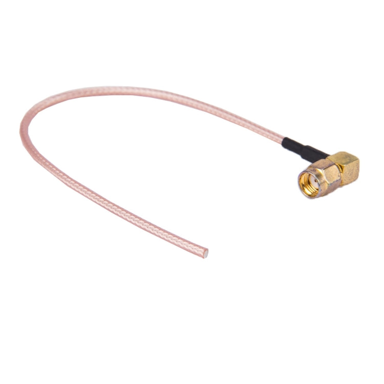 RP-SMA Male Nut Bulkhead Pigtail 2.5mm Cable, Length: 20cm by buy2fix