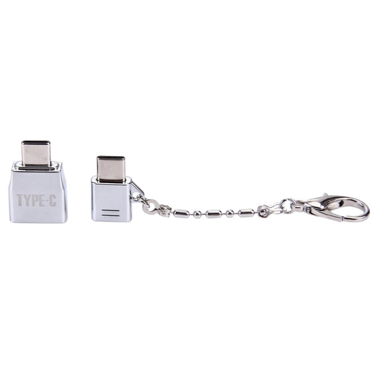 Micro USB Female to USB-C / Type-C Male + USB 2.0 Female to USB-C / Type-C Male Metal Adapter by buy2fix
