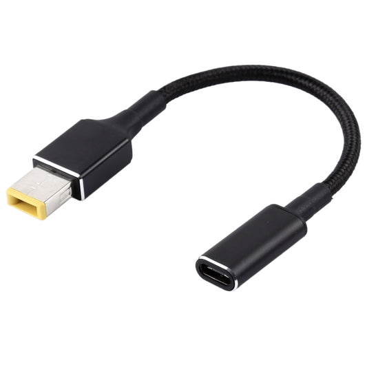 PD 100W 18.5-20V Big Square USB to USB-C / Type-C Nylon Braid Cable for Lenovo Thinkpad/ThinkBook/Xiaoxin, Length: about 30cm by buy2fix