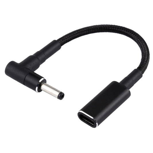 PD 100W 18.5-20V 4.0 x 1.35mm Elbow to USB-C / Type-C Adapter Nylon Braid Cable by buy2fix