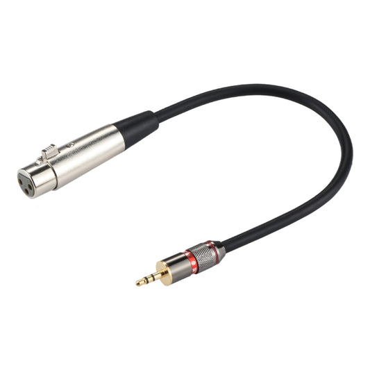 Metal Head 3.5mm Male to Aluminum Shell 3 Pin XLR CANNON Female Audio Connector Adapter Cable, Total Length: about 35cm by buy2fix